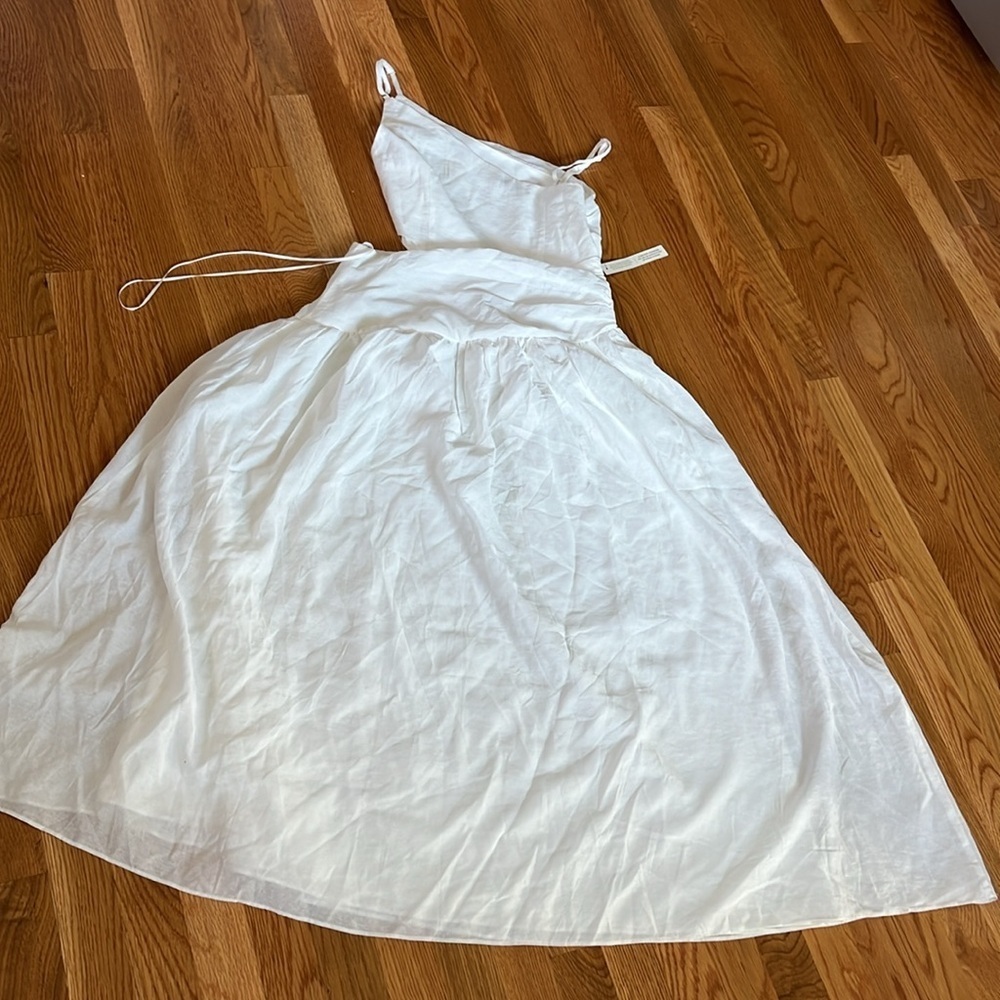 Anthropologie x Moon River Asymmetrical Cutout Dress Size Medium NWT - Picture 14 of 16